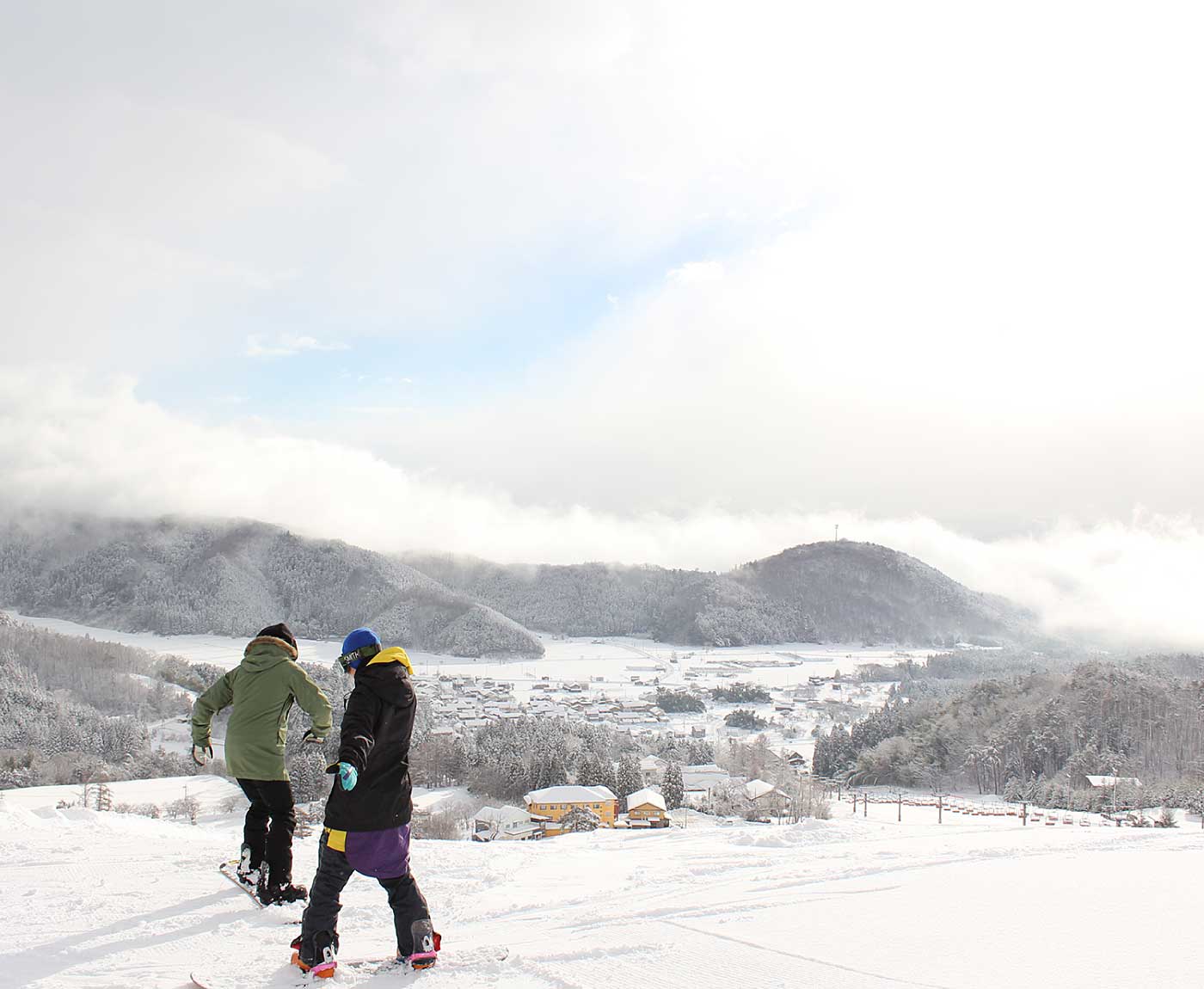 ski slopes in Kannabe near Kinosaki