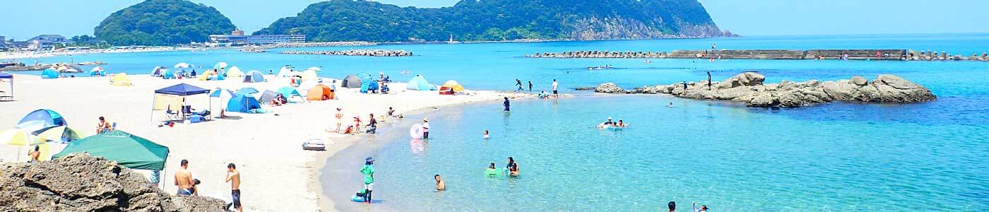Takeno Beach in the summer