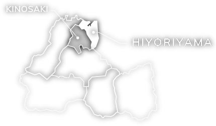 Kinosaki river and coastal area