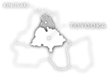 Toyooka located 20 min from Kinosaki