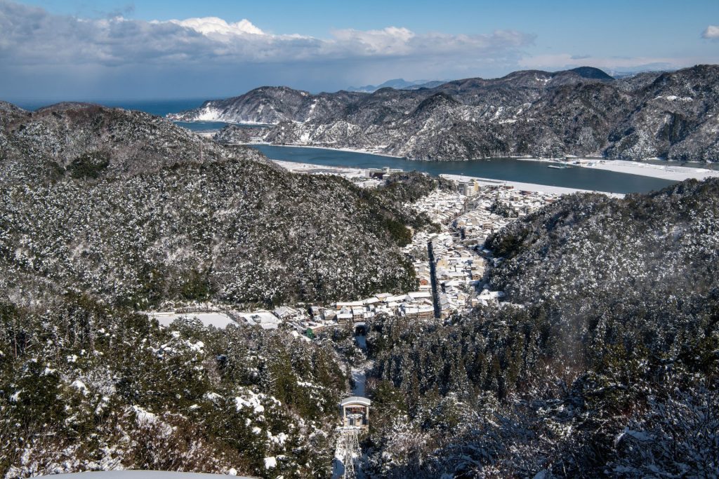Panorama depuis le Mont Daishi (accessible en téléphérique depuis Kinosaki Onsen).