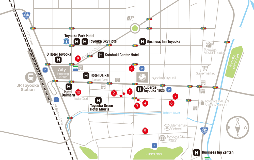 Map of Toyooka Izakaya